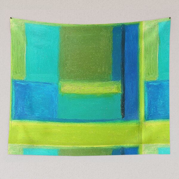 Item preview, abstract in green designed and sold by Tereza Pilar  Art.