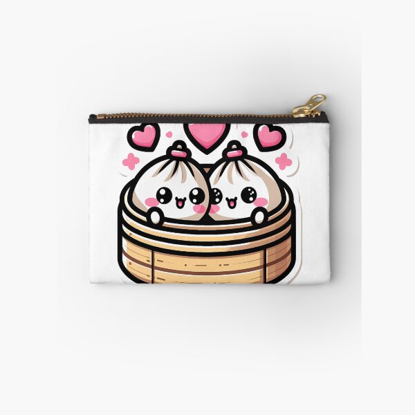 Item preview, Cute Kawaii Dumpling Couple Valentine Love Heart designed and sold by oynipshop.