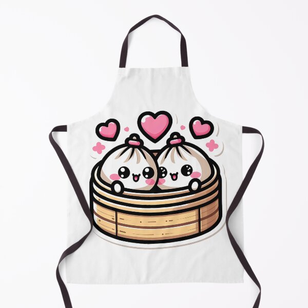 Item preview, Cute Kawaii Dumpling Couple Valentine Love Heart designed and sold by oynipshop.
