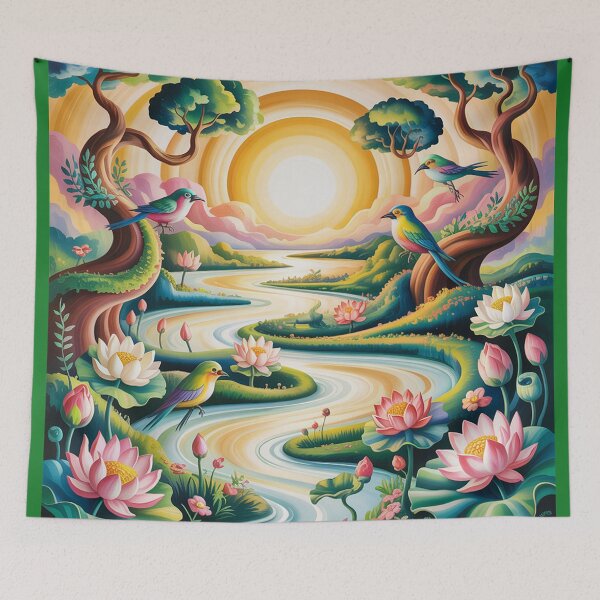 Item preview, A fantastical landscape in, dreamlike style. designed and sold by Lilashakti ⭐️ ⭐️ ⭐️ ⭐️ ⭐️.
