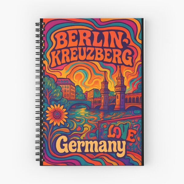 Item preview, Berlin - Kreuzberg Psychedelic Travel Poster - 70s Retro Art designed and sold by Cosmopolis.