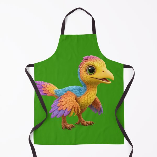Item preview, Vibrant Archaeopteryx Illustration - Colorful Feathered Dinosaur Art Print Cute Prehistoric Bird Design designed and sold by AnTartstudios.