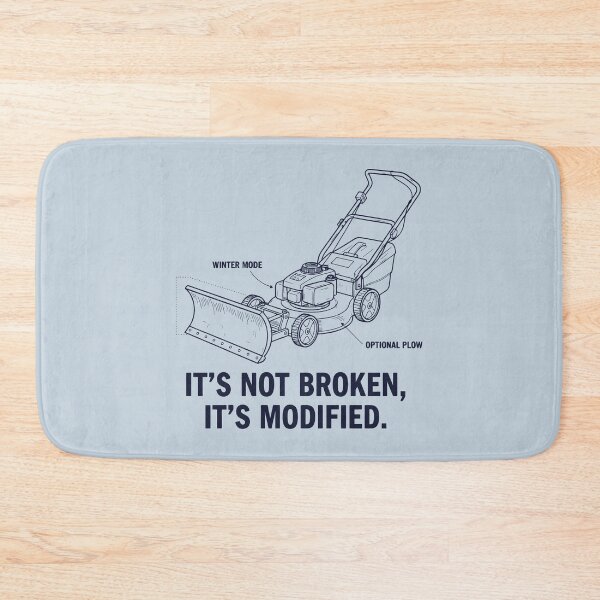 Item preview, Winter Mode Lawn Mower Optional Plow Funny Modification Design designed and sold by SplashTastic.
