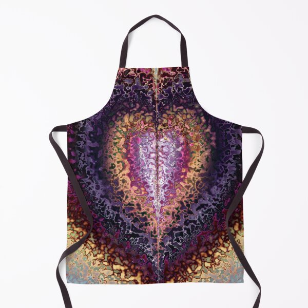 Item preview, Psychedelic Fractal Heart - Abstract Energy & Vibrant Liquid Art designed and sold by pinkal.