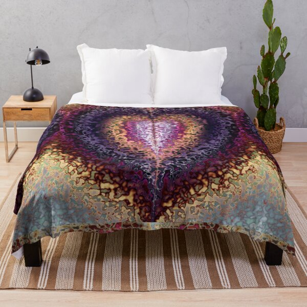 Item preview, Psychedelic Fractal Heart - Abstract Energy & Vibrant Liquid Art designed and sold by pinkal.