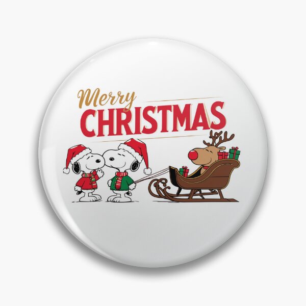 Item preview, Merry Christmas, adorable  cute snoopy in santa hat with reindeer designed and sold by nicnacc.