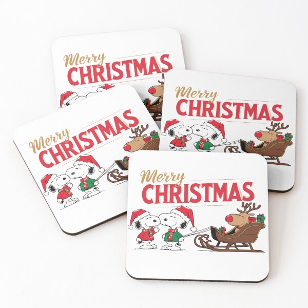 Item preview, Merry Christmas, adorable  cute snoopy in santa hat with reindeer designed and sold by nicnacc.