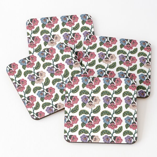 Item preview, Pulmonaria - Rug Hooking Cozy Floral Textile Art designed and sold by JessArty ⭐⭐⭐⭐⭐.