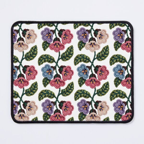 Item preview, Pulmonaria - Rug Hooking Cozy Floral Textile Art designed and sold by JessArty ⭐⭐⭐⭐⭐.