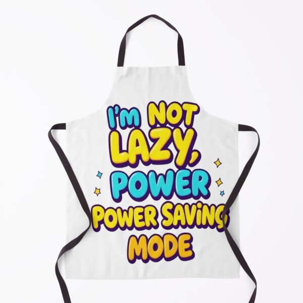 Item preview, Not Lazy Power Saving Mode – Funny Relatable Quote Bubble Text Sticker designed and sold by Trendworld00.
