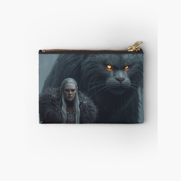 Item preview, Grýla and Yule Cat | Dark Icelandic Folklore Digital Painting designed and sold by AIfolklore.