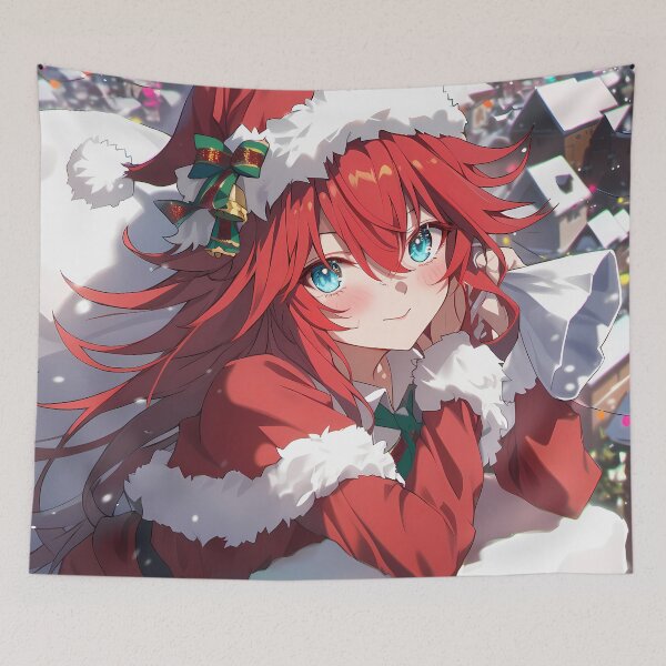 Item preview, Rias Gremory Christmas Magic High School DxD Anime Girl Santa Claus Winter Night designed and sold by Raslbazola.