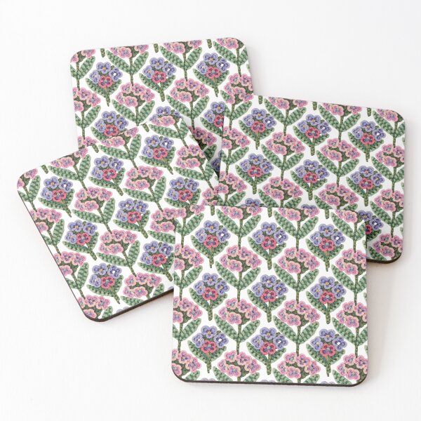 Item preview, Pulmonaria Cottagecore Rug Hooking Floral Pattern designed and sold by JessArty ⭐⭐⭐⭐⭐.