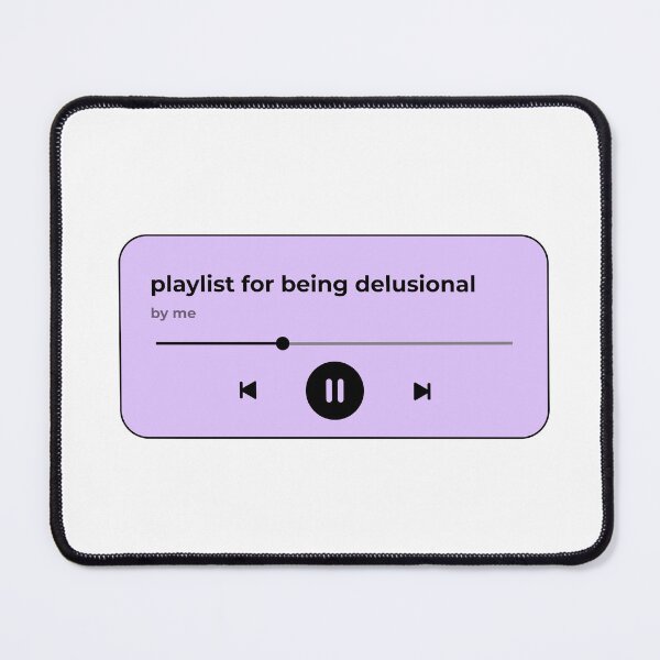 Item preview, playlist for being delusional (music player) (lavender purple version) designed and sold by Hi-kari.