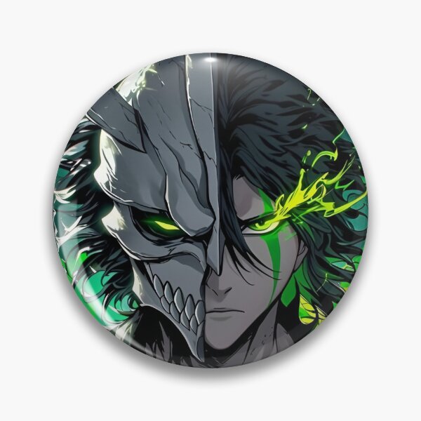 Item preview, Emerald Reaper – Half-Mask Dark Warrior Anime Art designed and sold by Dyan4.