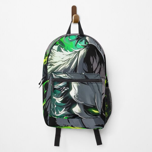 Item preview, Emerald Reaper – Half-Mask Dark Warrior Anime Art designed and sold by Dyan4.
