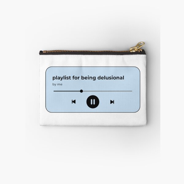 Item preview, playlist for being delusional (music player) (pastel light blue version) designed and sold by Hi-kari.