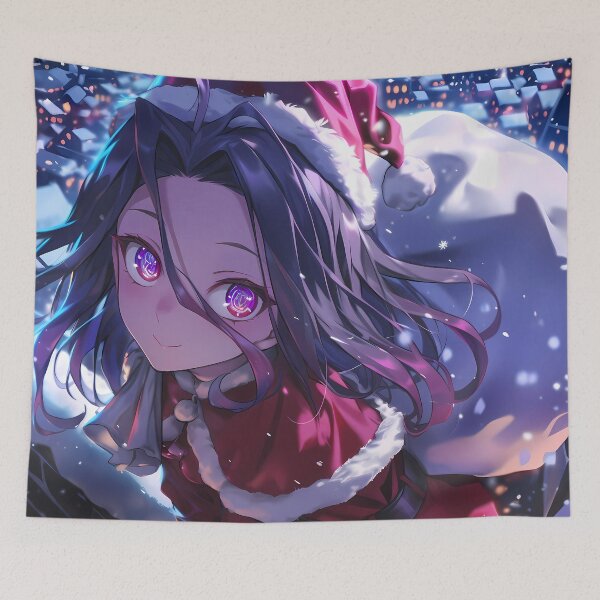 Item preview, Schwi Dola Christmas Wonder No Game No Life Anime Girl Santa Claus Winter Night designed and sold by Raslbazola.