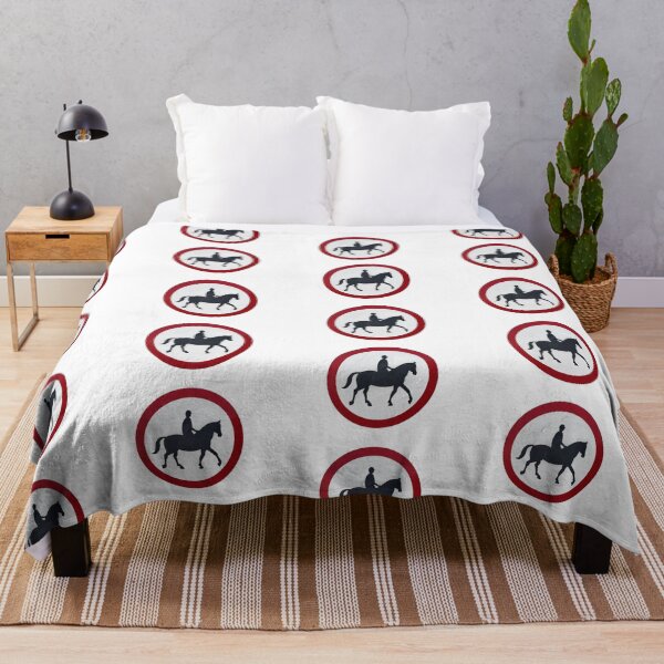 Item preview, Horse Rider Traffic Sign - Equestrian Warning Circle Symbol designed and sold by pinkal.