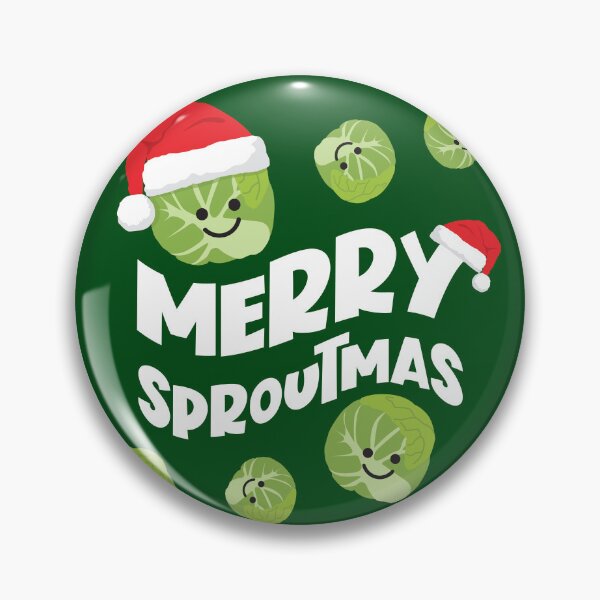 Item preview, Merry Sproutmas - Christmas Brussel Sprouts designed and sold by VicEllisArt.