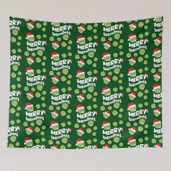 Item preview, Merry Sproutmas - Christmas Brussel Sprouts designed and sold by VicEllisArt.