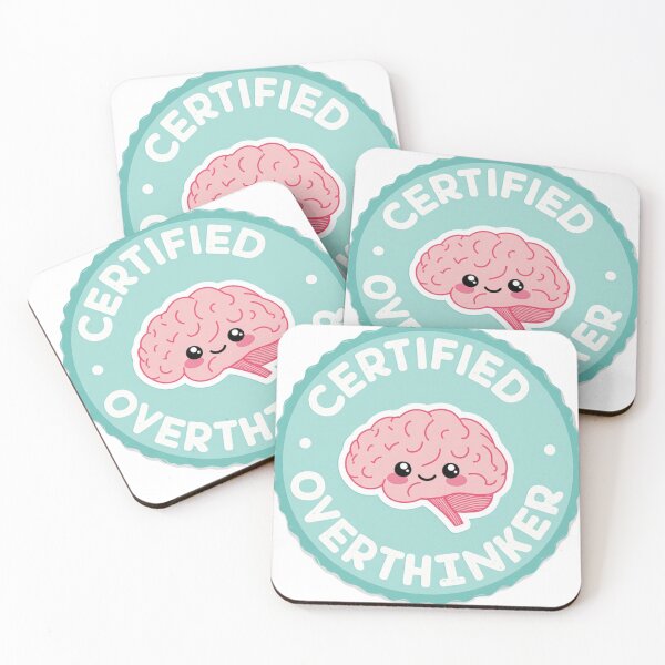 Item preview, Certified Overthinker Badge – Funny Brain Sticker designed and sold by LegacyWave.