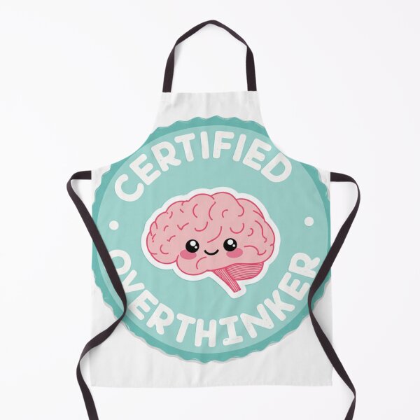 Item preview, Certified Overthinker Badge – Funny Brain Sticker designed and sold by LegacyWave.