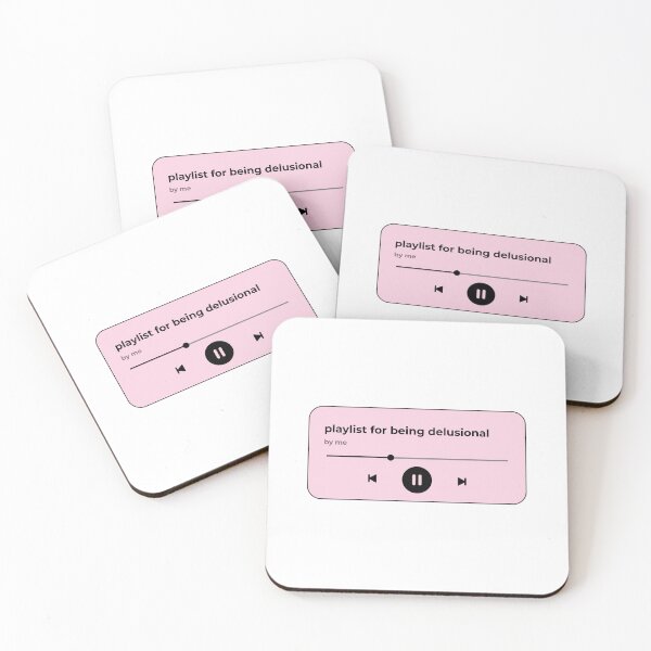 Item preview, playlist for being delusional (music player) (pink version) designed and sold by Hi-kari.