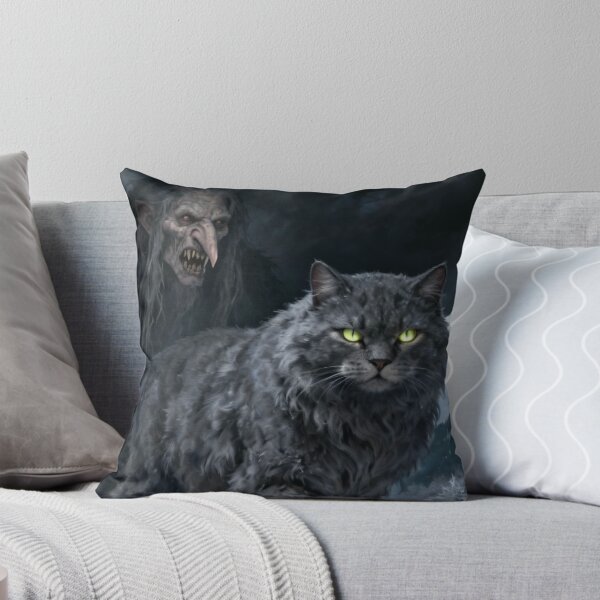Item preview, Grýla and Yule Cat | Dark Icelandic Folklore Digital Painting designed and sold by AIfolklore.