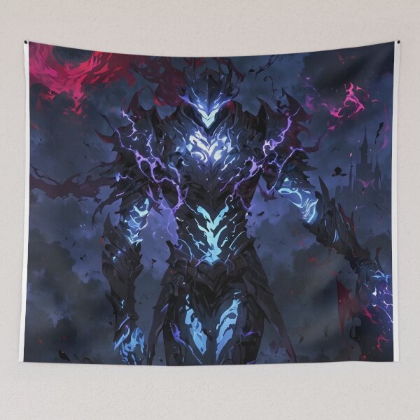 Item preview, Ascended Void Knight – Dark Fantasy Electric Warrior Art designed and sold by Dyan4.