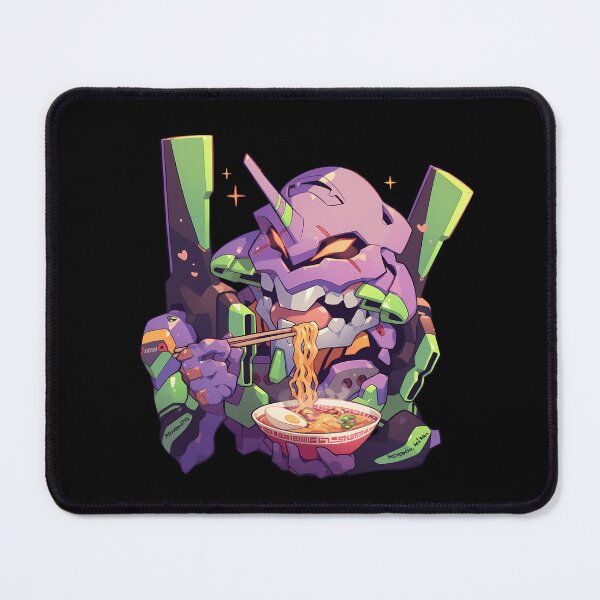 Item preview, Evangelion Unit 01 Neon Genesis Evangelion Anime Kawaii Ramen Mecha Cute Glow designed and sold by Raslbazola.