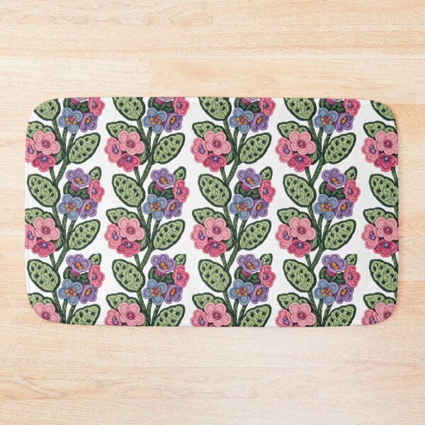 Item preview, Pulmonaria - Rug Hooking Floral designed and sold by JessArty ⭐⭐⭐⭐⭐.