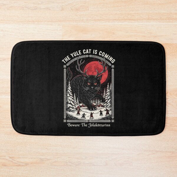 Item preview, Yule Cat Pagan Christmas Tarot Design Mystic Yule Decorations designed and sold by DesignsByAnett.