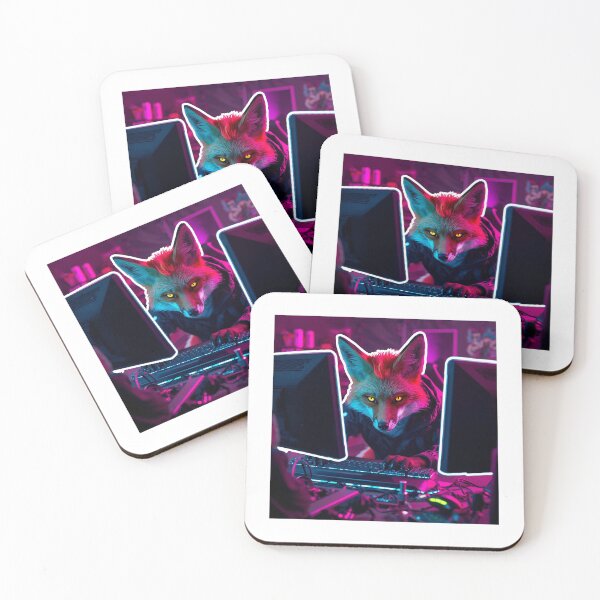 Item preview, Cyberpunk Fox Hacker  designed and sold by doganstore.