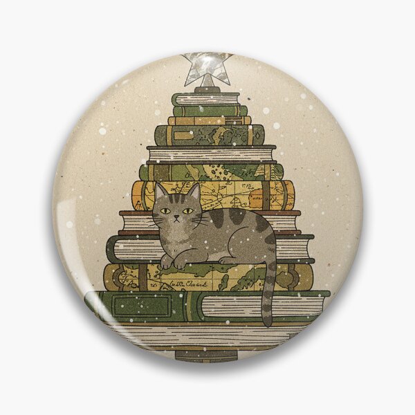 Item preview, Literary Tabby Cat Book Stack Tree designed and sold by zzz888.