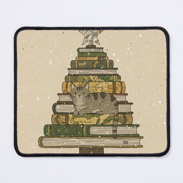 Item preview, Literary Tabby Cat Book Stack Tree designed and sold by zzz888.