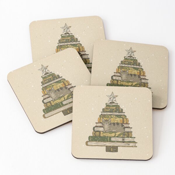 Item preview, Literary Tabby Cat Book Stack Tree designed and sold by zzz888.