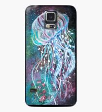 Raum-Blumenquallen Hülle & Skin für Samsung Galaxy