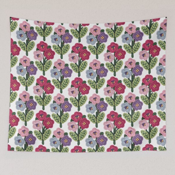 Item preview, Pulmonaria - Rug Hooking Floral designed and sold by JessArty ⭐⭐⭐⭐⭐.