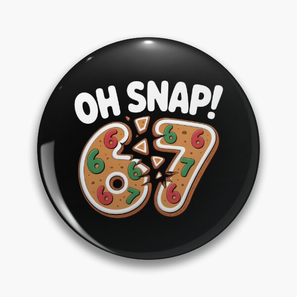Item preview, Oh Snap Gingerbread 67 - Funny Christmas Six Seven Meme Design  designed and sold by LovelyEvaDesign.