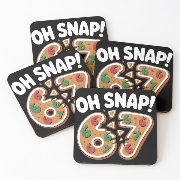 Item preview, Oh Snap Gingerbread 67 - Funny Christmas Six Seven Meme Design  designed and sold by LovelyEvaDesign.