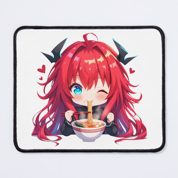Item preview, Rias Gremory High School Dxd Anime Girl Kawaii Ramen Red Chibi Bowl designed and sold by Raslbazola.