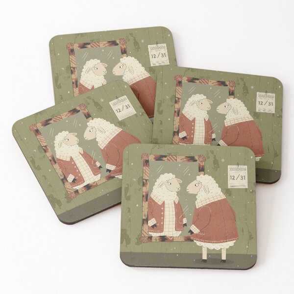 Item preview, Introspective Sheep New Year's Eve Reflection designed and sold by zzz888.