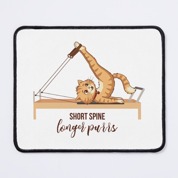 Item preview, Cute Pilates Cat – “Short spine, longer purrs” designed and sold by sashica.