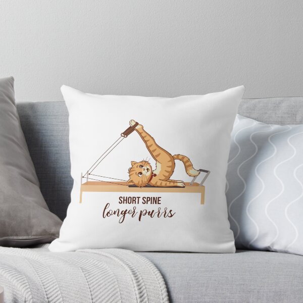 Item preview, Cute Pilates Cat – “Short spine, longer purrs” designed and sold by sashica.