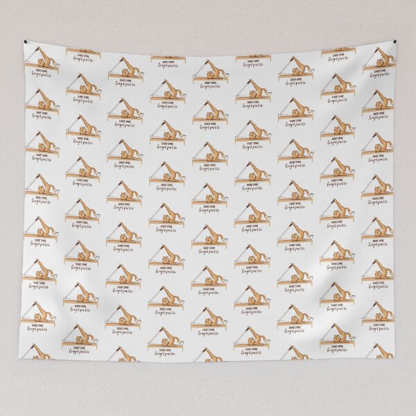 Item preview, Cute Pilates Cat – “Short spine, longer purrs” designed and sold by sashica.