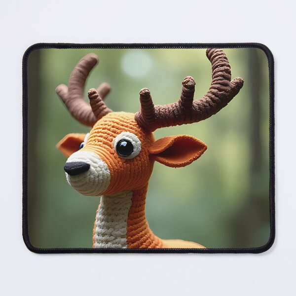 Item preview, Crocheted deer in the forest – Cute designed and sold by Mianku | Für das Leben.
