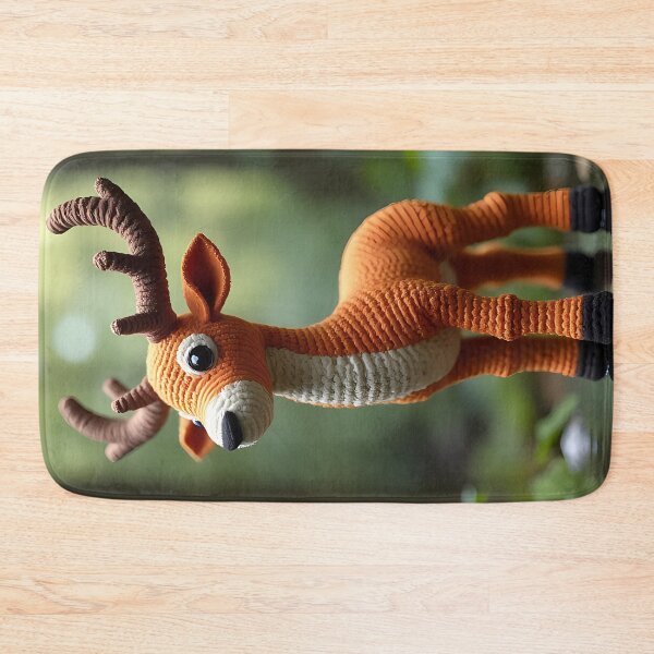 Item preview, Crocheted deer in the forest – Cute designed and sold by Mianku | Für das Leben.