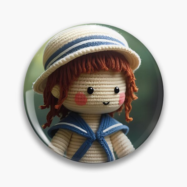 Item preview, Crocheted sailor doll outdoors designed and sold by Mianku | Für das Leben.