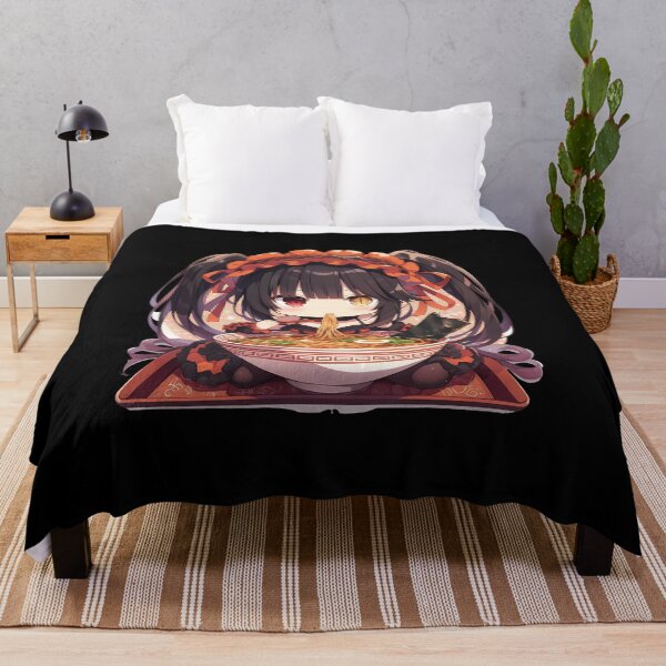 Item preview, Kurumi Tokisaki Date A Live Anime Girl Kawaii Ramen Orange Chibi Noodles designed and sold by Raslbazola.